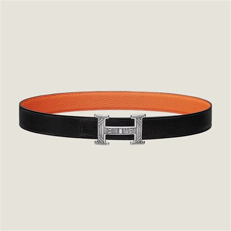 hermes buckle touareg|H belt buckle & Reversible leather strap 32 mm .